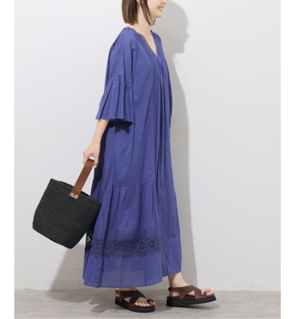 JOURNAL STANDARD relume「コットンボイルVネックレースワンピース」|ワンピース|