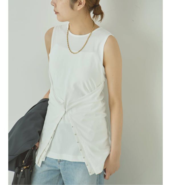 journal standard L'essage「TanC TOKYO/タンクトウキョウ SIDE OPEN TANKTOP タンクトップ」|タンクトップ|ホワイト