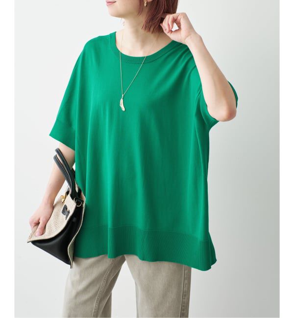 Spick and Span「《一部店舗+WEB限定 / 追加》14GWASHABLE2WAYポンチョプルオーバー」|ニット・セーター|