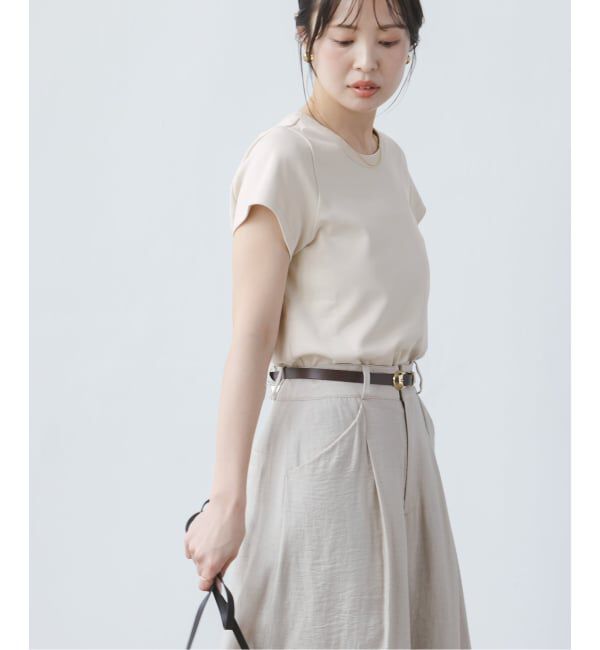 NOBLE「《追加・WEB限定カラー》スビンコットンスムースコンパクトTシャツ2」|Tシャツ・カットソー|