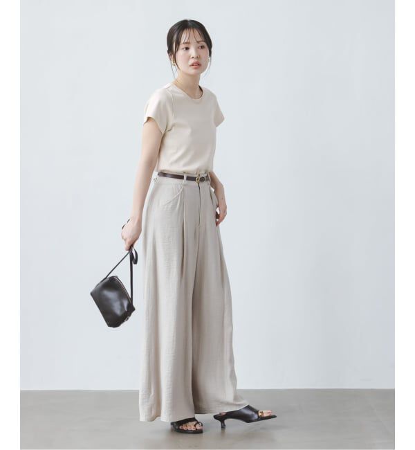 NOBLE「《追加・WEB限定カラー》スビンコットンスムースコンパクトTシャツ2」|Tシャツ・カットソー|