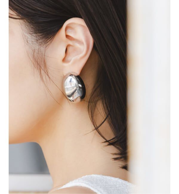NOBLE「《追加》PETIT MOMENTS/プティモーメント Oval Stud Earrings」|ピアス|