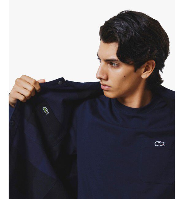 LACOSTE「プレーン&times;バッファローチェックリバーシブルシャツアウター」|シャツ・ブラウス|
