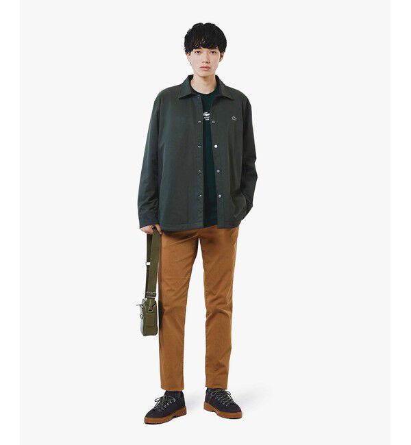 LACOSTE「プレーン&times;バッファローチェックリバーシブルシャツアウター」|シャツ・ブラウス|