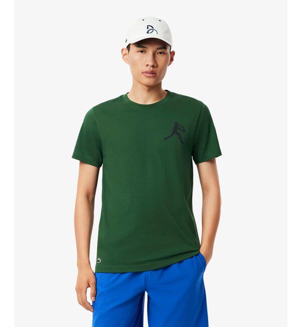 LACOSTE「『ノバク・ジョコビッチ』ドライTシャツ＆キャップ」|Tシャツ・カットソー|