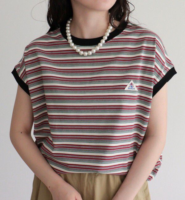 fredy emue「【GEVACO/ゲバコ】クルーネックフレンチスリーブTシャツ」|Tシャツ・カットソー|ホワイト系その他