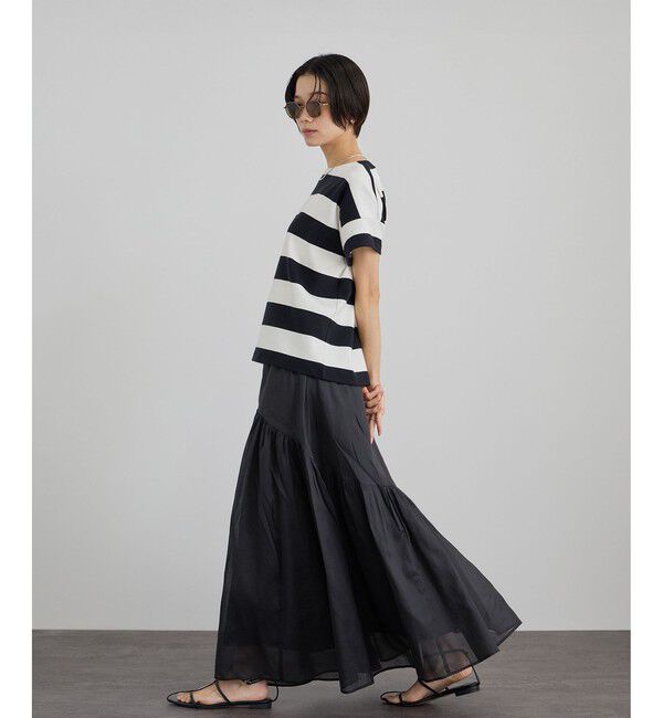 SALON adam et rope'「【WEB限定】コットンオーガンジーギャザースカート / イージーケア」|スカート|
