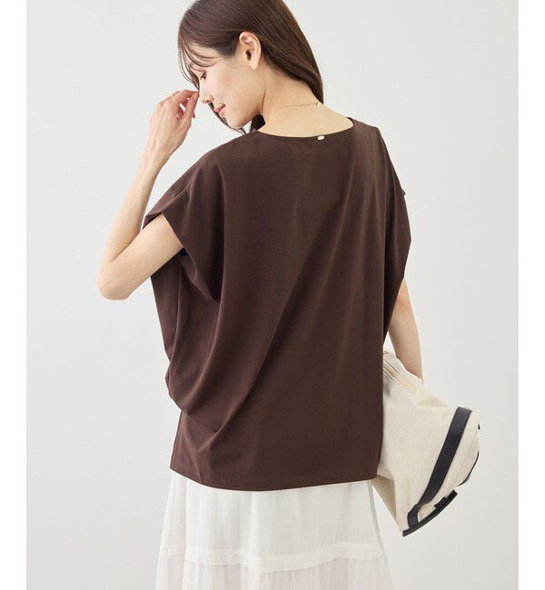 Rope&rsquo;Picnic「マルチファンクション二の腕すっきり見えカットトップス/UV・接触冷感・吸水速乾」|Tシャツ・カットソー|