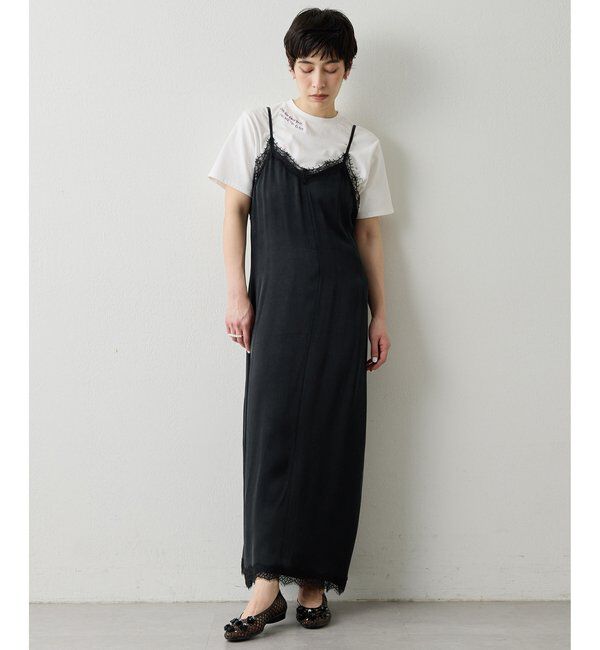 THE PAUSE「【THE PAUSE】レーストリムキャミワンピース」|ワンピース|