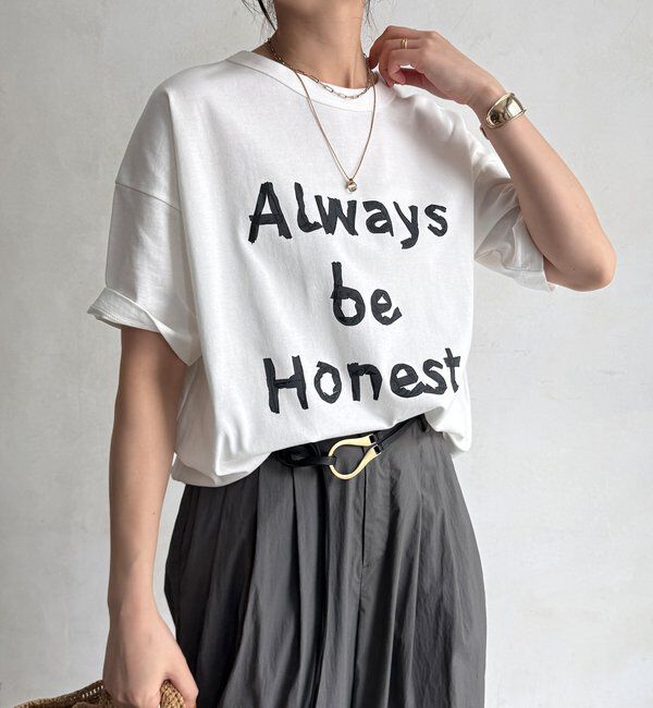  「【WEB限定】2WAYメッセージTEE」|Tシャツ・カットソー|ブラック
