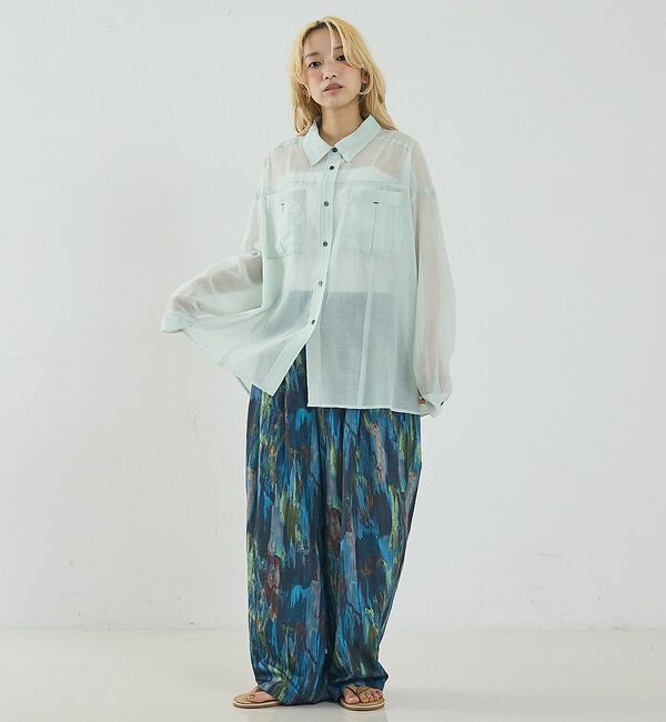NOMINE「オーバーサイズ シアーシャツ」|シャツ・ブラウス|