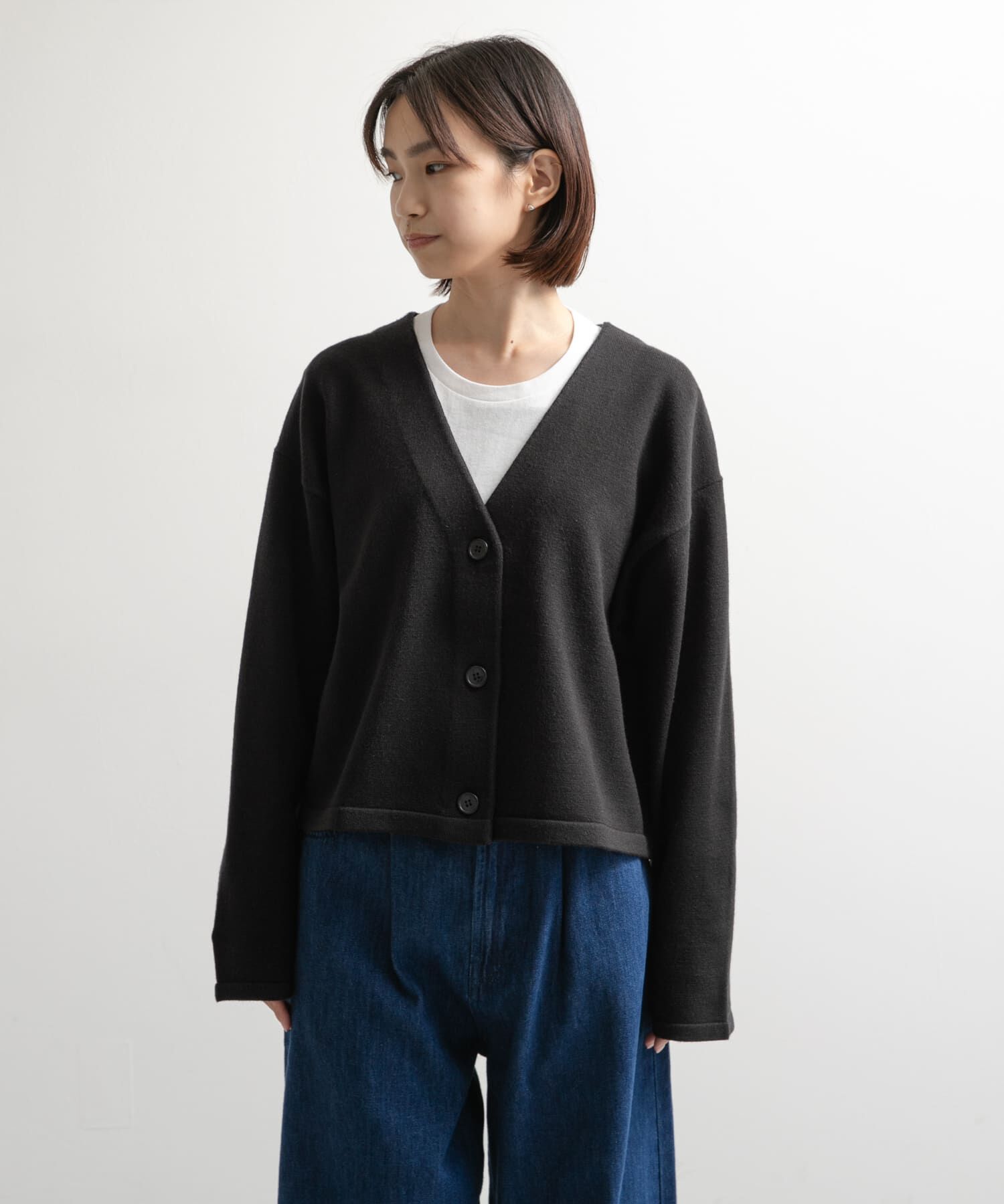 URBAN RESEARCH DOORS「『UR TECH 200日ニット』Vネックカーディガン」|カーディガン|