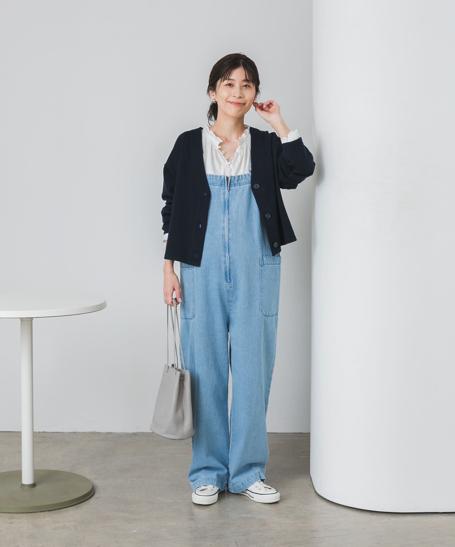 URBAN RESEARCH DOORS「『UR TECH 200日ニット』Vネックカーディガン」|カーディガン|