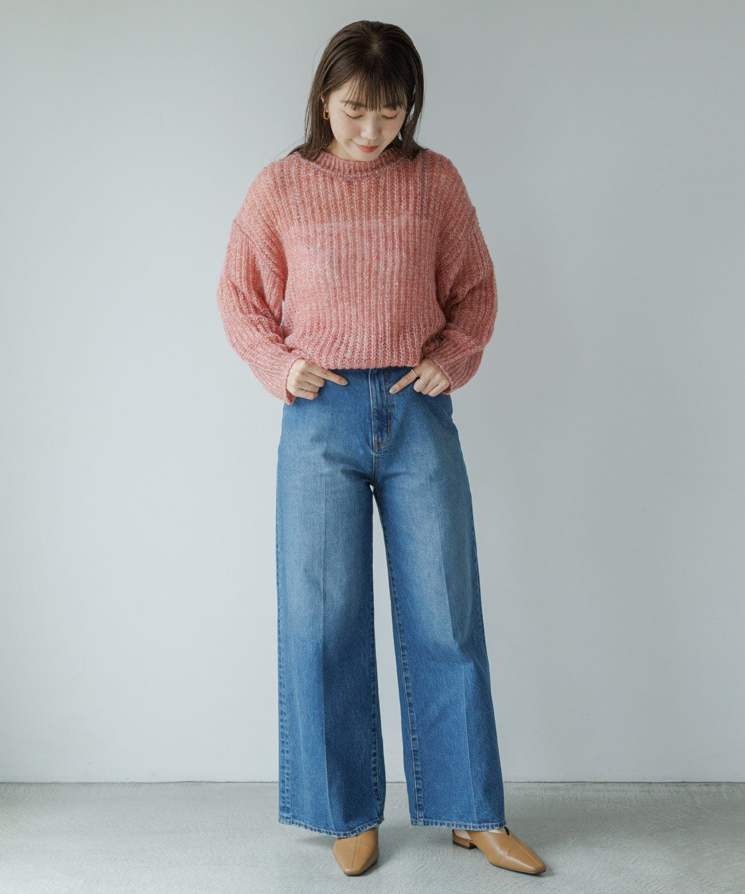 Sonny Label 「『WEB/一部店舗限定』ヘアリーローゲージニット」|ニット・セーター|