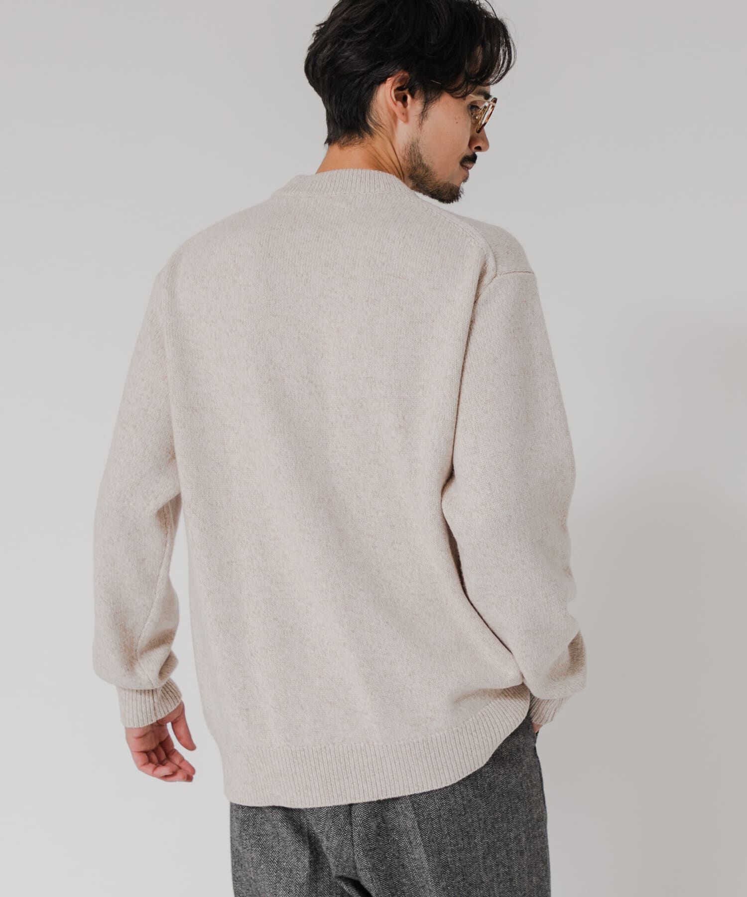 URBAN RESEARCH「MIX MOULINE CREW-NECK KNIT」|ニット・セーター|