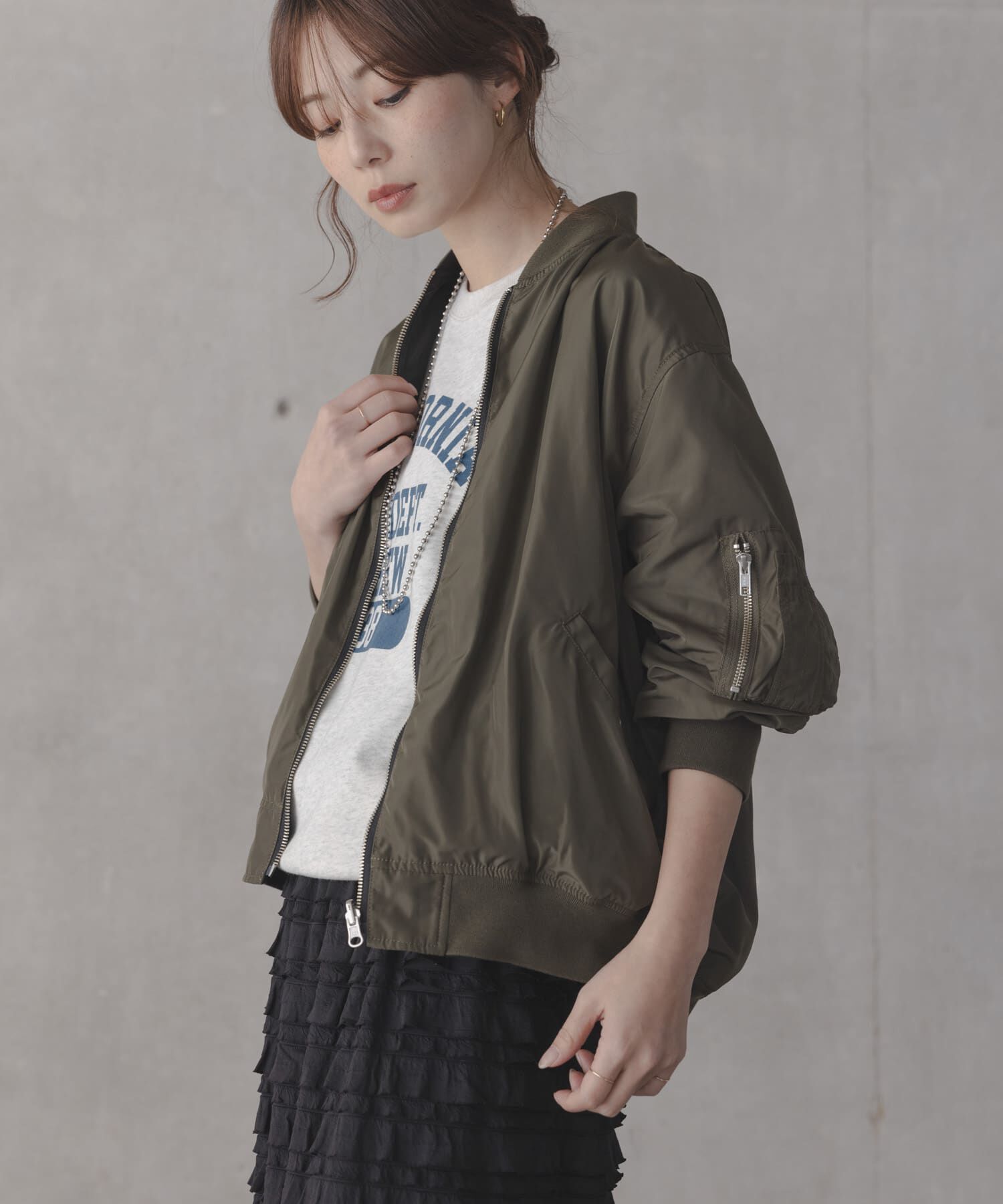 Sonny Label 「『WEB限定』リバーシブルオーバーMA-1」|ブルゾン・スタジャン|グリーン系その他