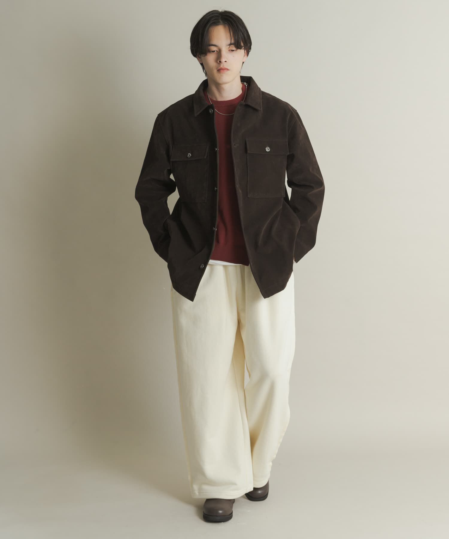 SENSE OF PLACE by URBAN RESEARCH「F/Sジャケット」|ノーカラーコート|