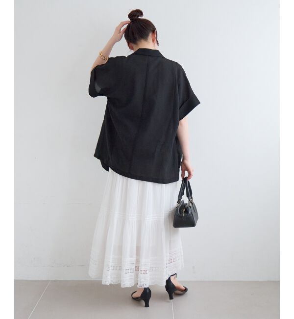  「≪洗える≫メッシュハーフスリーブジャケット」|その他|