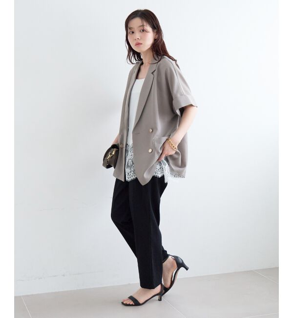  「≪洗える≫メッシュハーフスリーブジャケット」|その他|