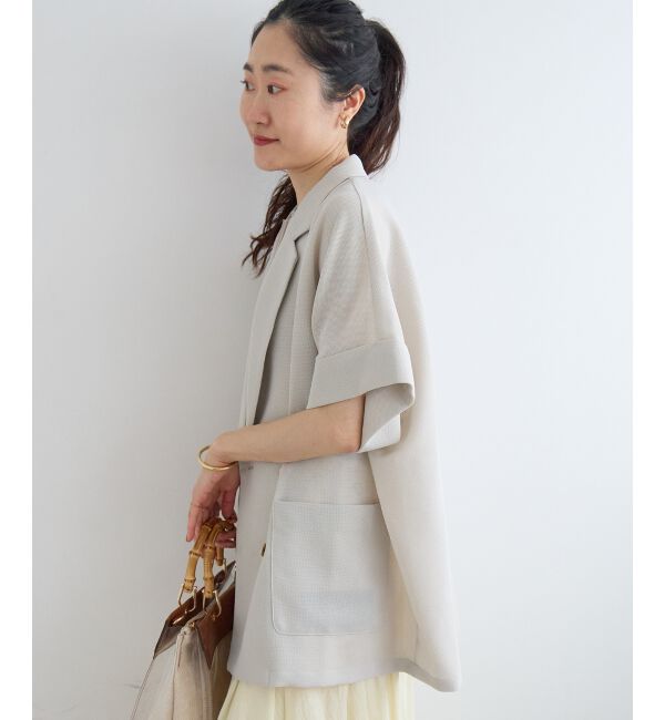  「≪洗える≫メッシュハーフスリーブジャケット」|その他|
