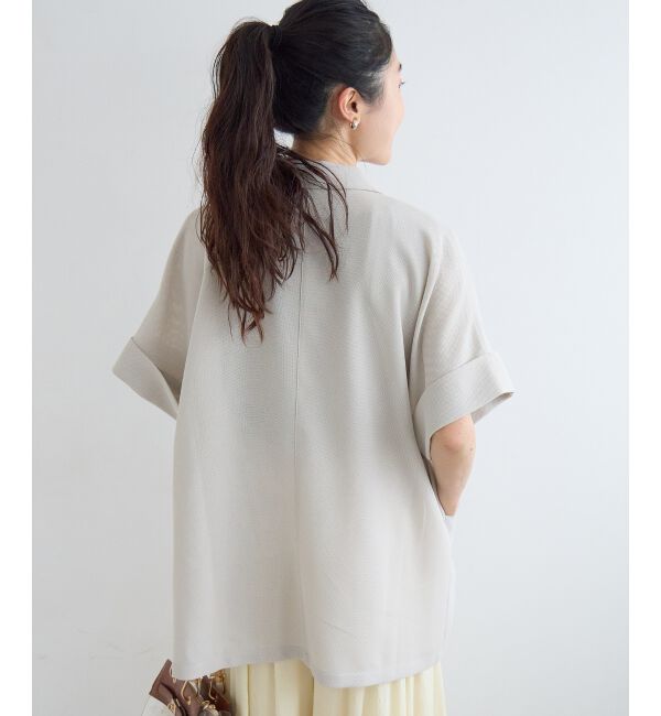  「≪洗える≫メッシュハーフスリーブジャケット」|その他|