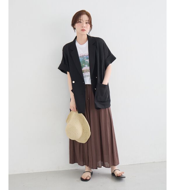  「≪洗える≫メッシュハーフスリーブジャケット」|その他|