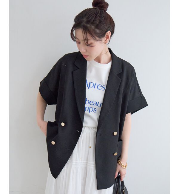  「≪洗える≫メッシュハーフスリーブジャケット」|その他|