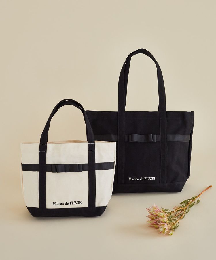 Maison de FLEUR「マルチポケット帆布トートMバッグ」|トートバッグ|
