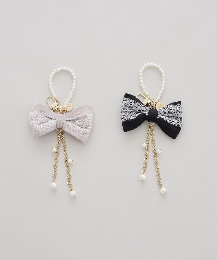 Maison de FLEUR「ベロアレースリボンチャーム」|その他|