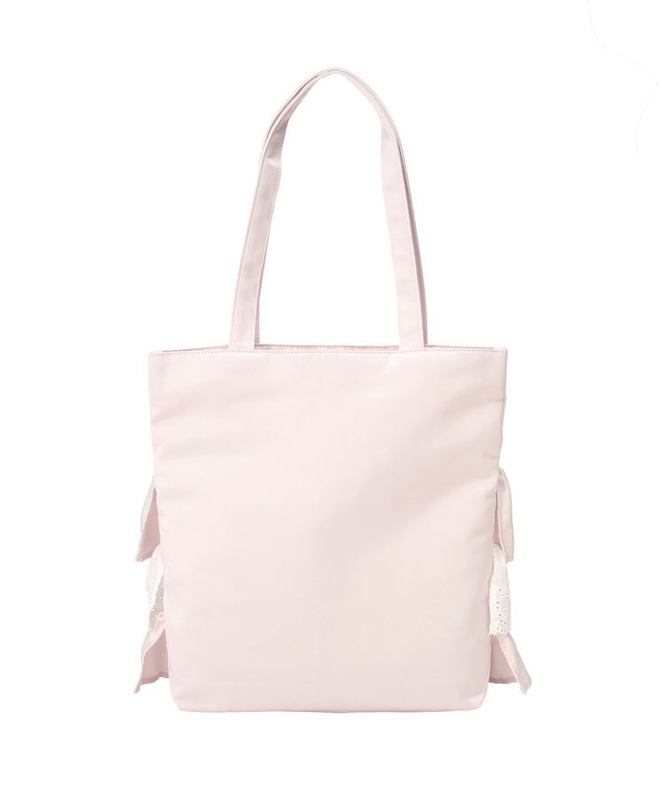 Maison de FLEUR「サテンフロントフリルスクエアトートバッグ」|トートバッグ|