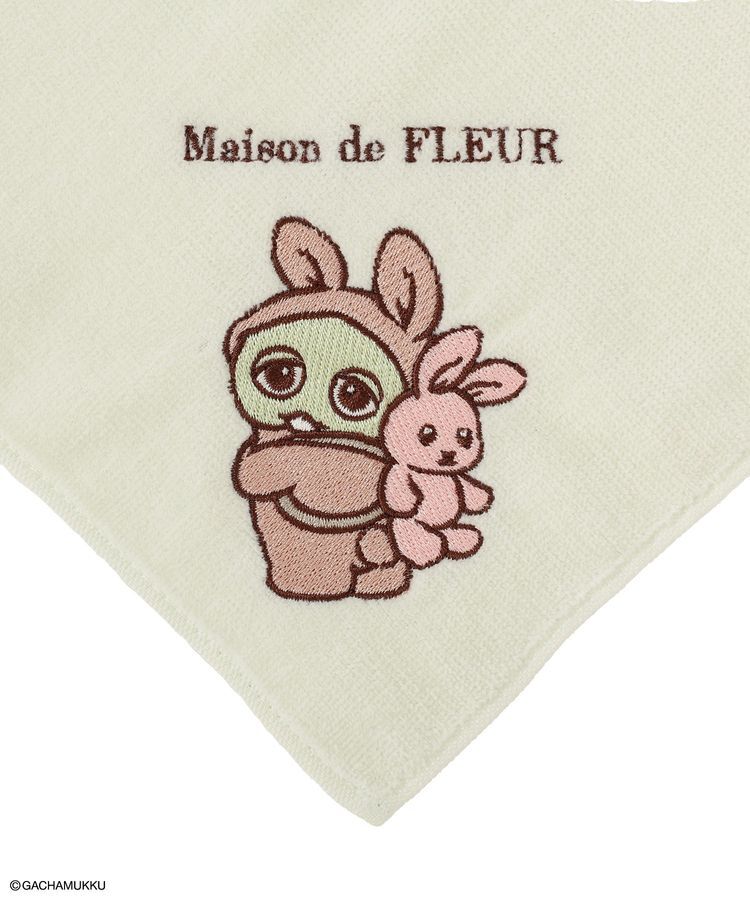 Maison de FLEUR「ガチャピン タオルハンカチ」|ハンカチ|