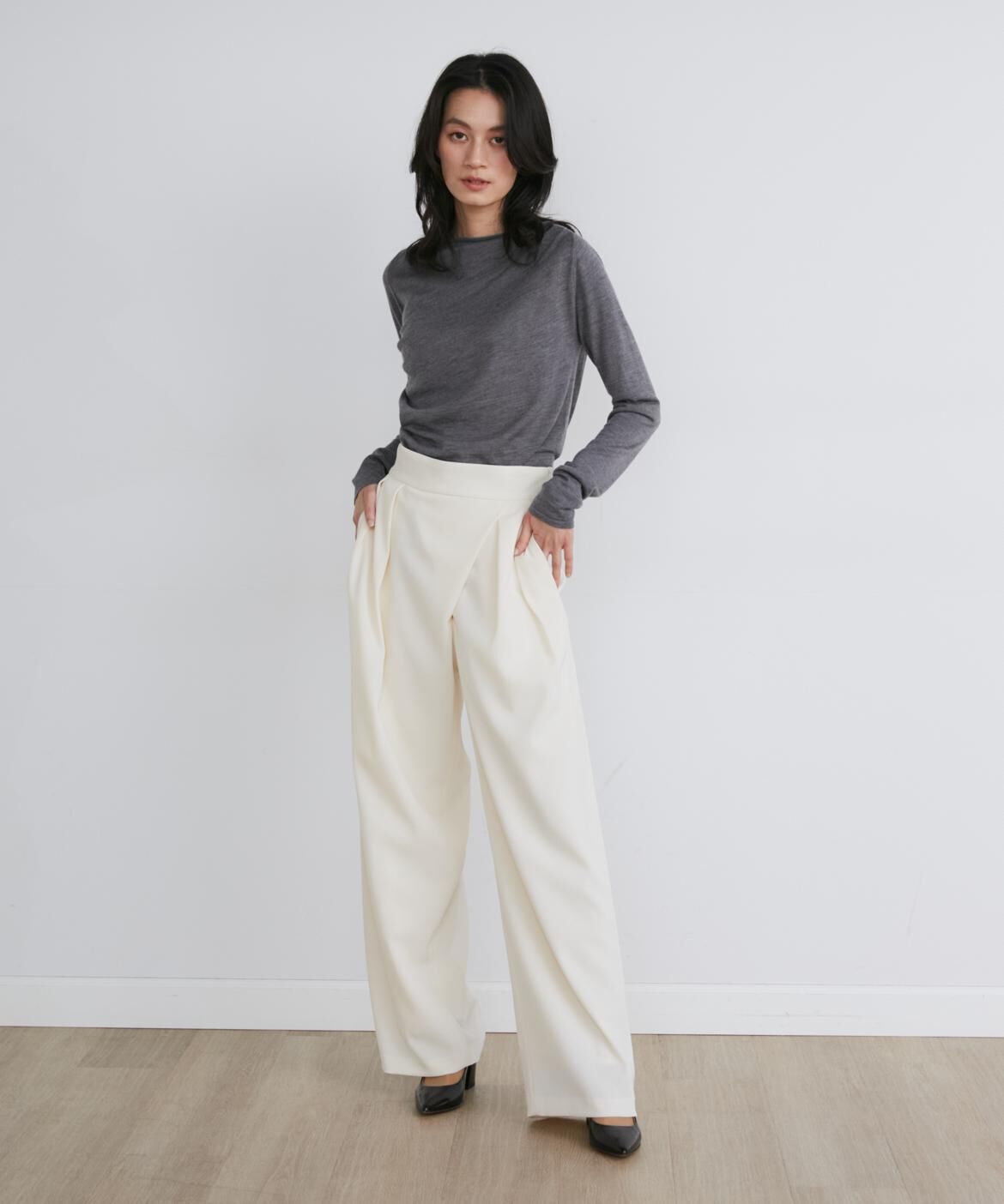 INED「《大きいサイズ》ラップパンツ《la veille by SUPERIOR CLOSET》」|その他|