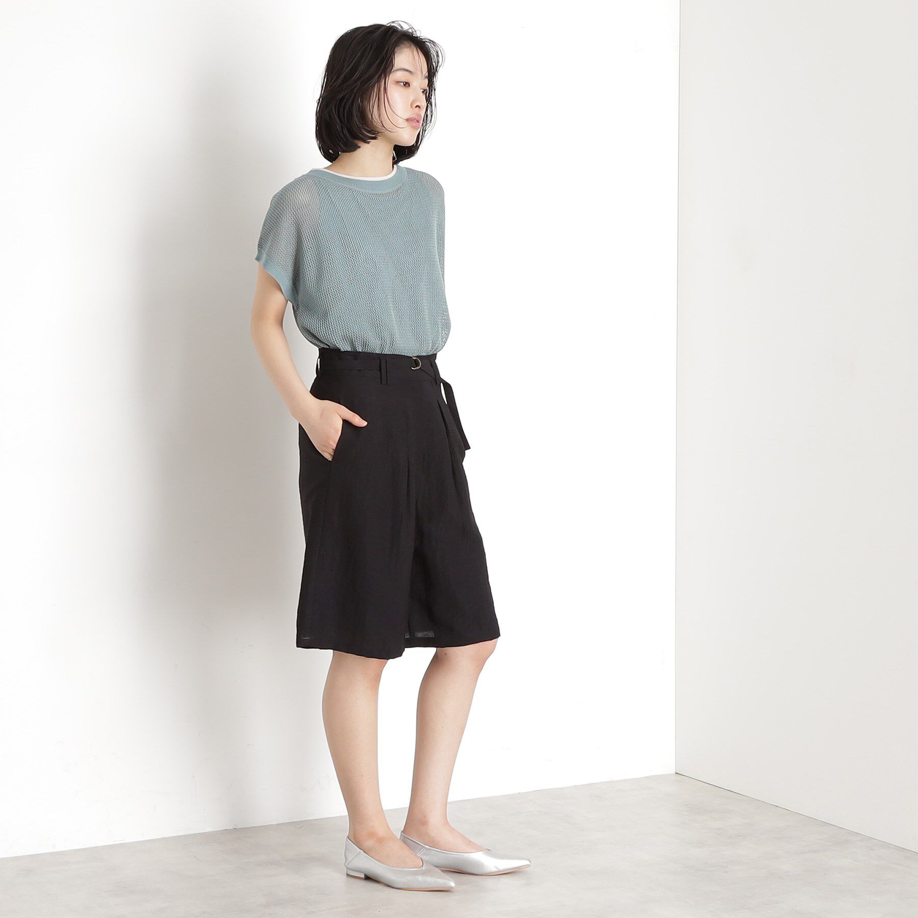 THE SHOP TK「リネン混ハーフパンツ【洗える/セットアップ可】」|その他|