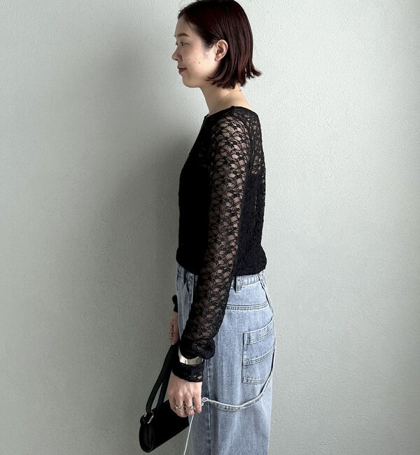 Doux archives「ストレッチレーストップス／」|Tシャツ・カットソー|