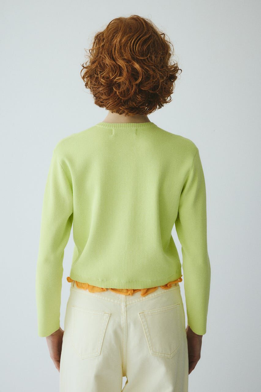 HeRIN.CYE「Double hem knit cardigan」|カーディガン|