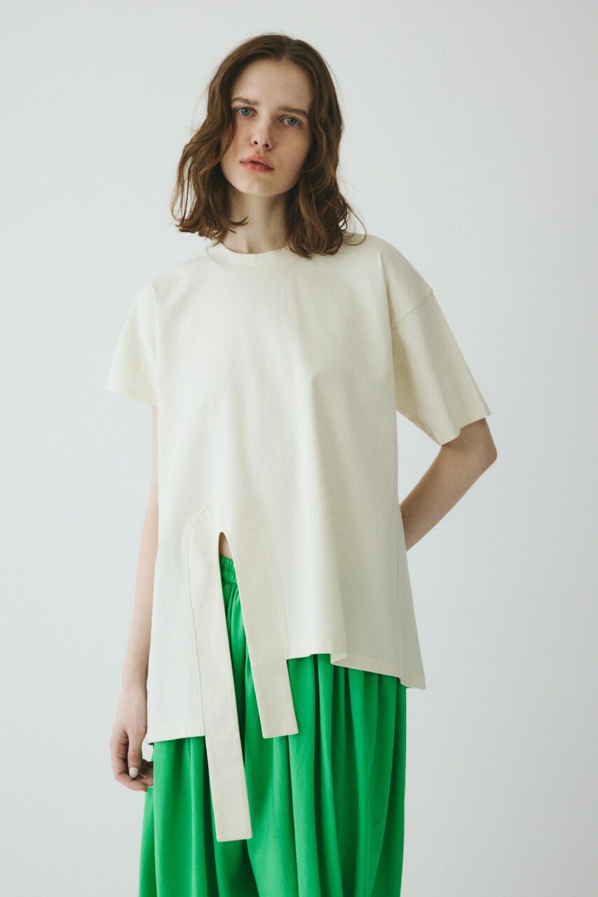 HeRIN.CYE「Asymmetry hem drape cut tops」|Tシャツ・カットソー|