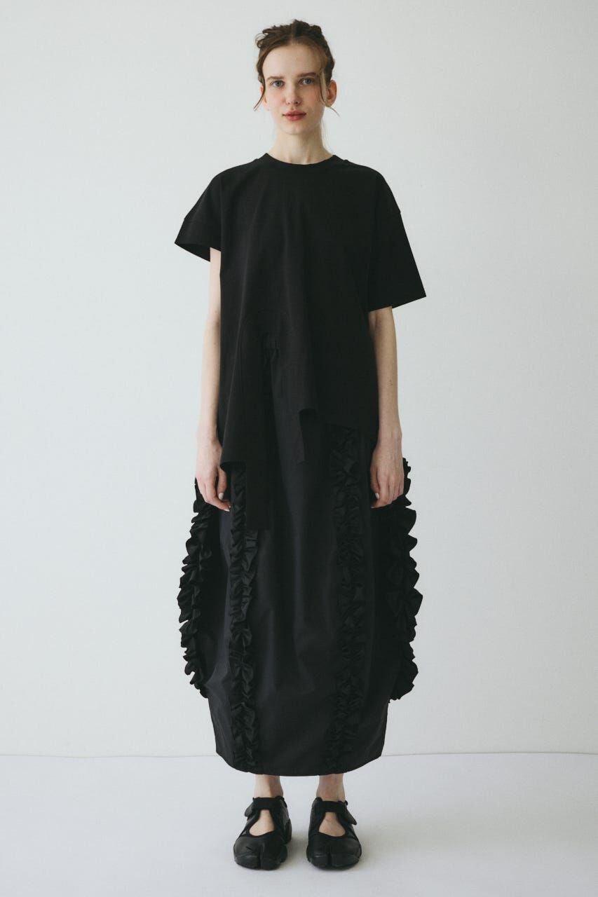 HeRIN.CYE「Asymmetry hem drape cut tops」|Tシャツ・カットソー|
