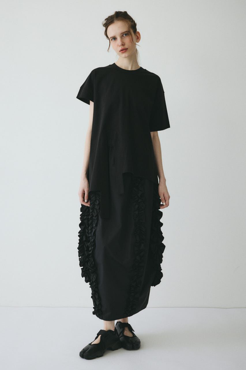 HeRIN.CYE「Asymmetry hem drape cut tops」|Tシャツ・カットソー|