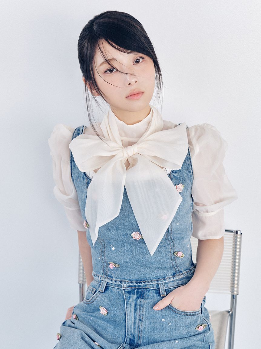 lilybrown 3wayジャガードペプラムビスチェ LGRY LILY BROWN（リリー
