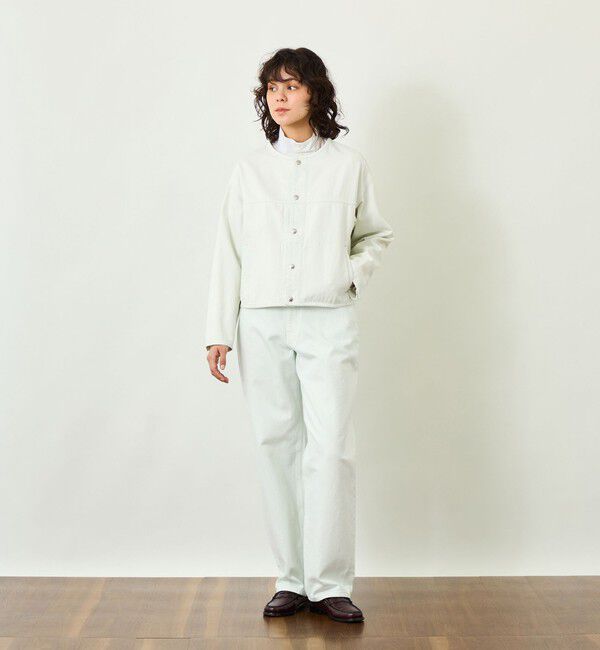 MACKINTOSH PHILOSOPHY「【GREY LABEL】デニムノーカラートラッカージャケット」|ブルゾン・スタジャン|