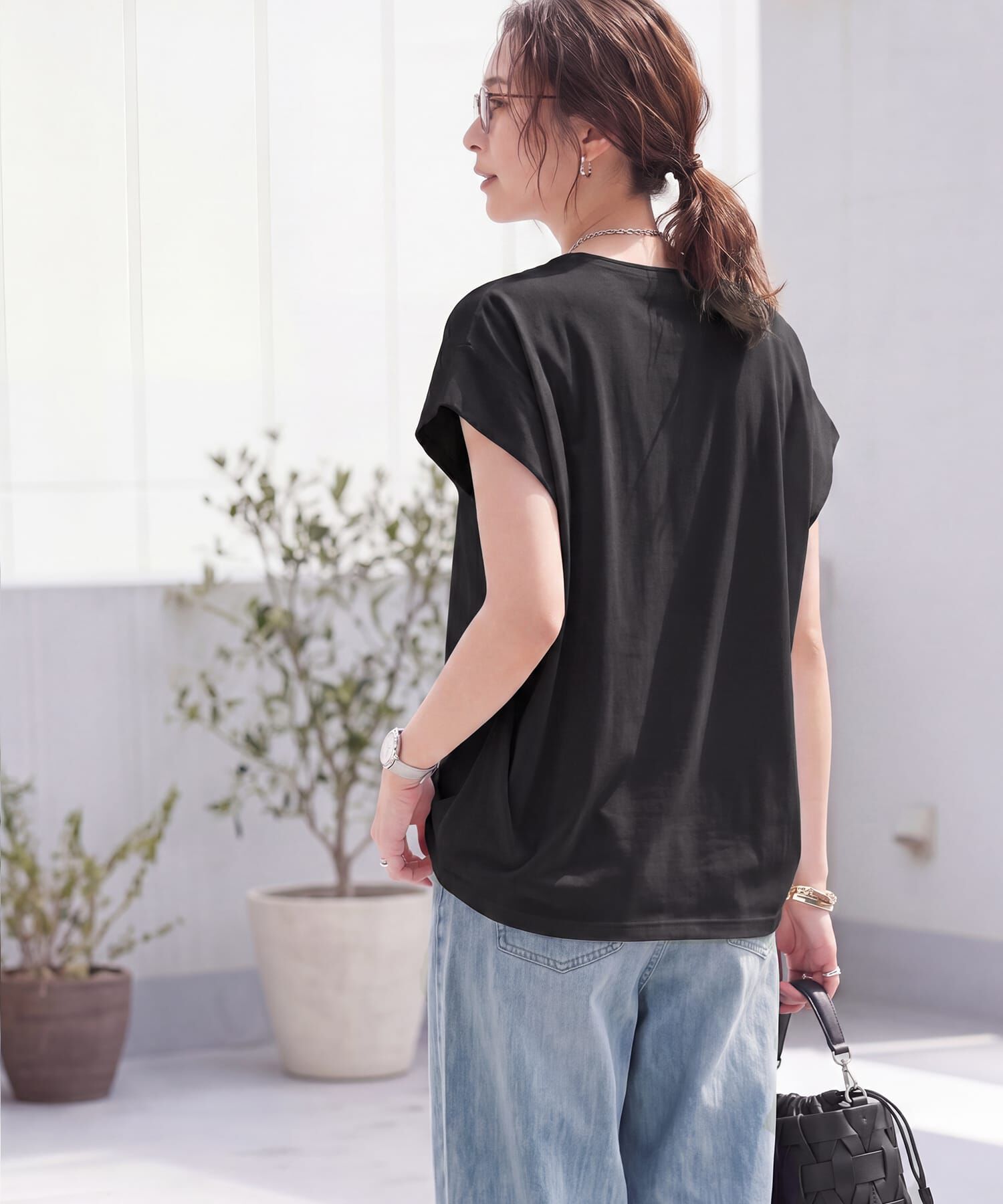 STYLE DELI「【ものづくりJAPAN】ディオラマ背面裾タックドルマンPO」|Tシャツ・カットソー|