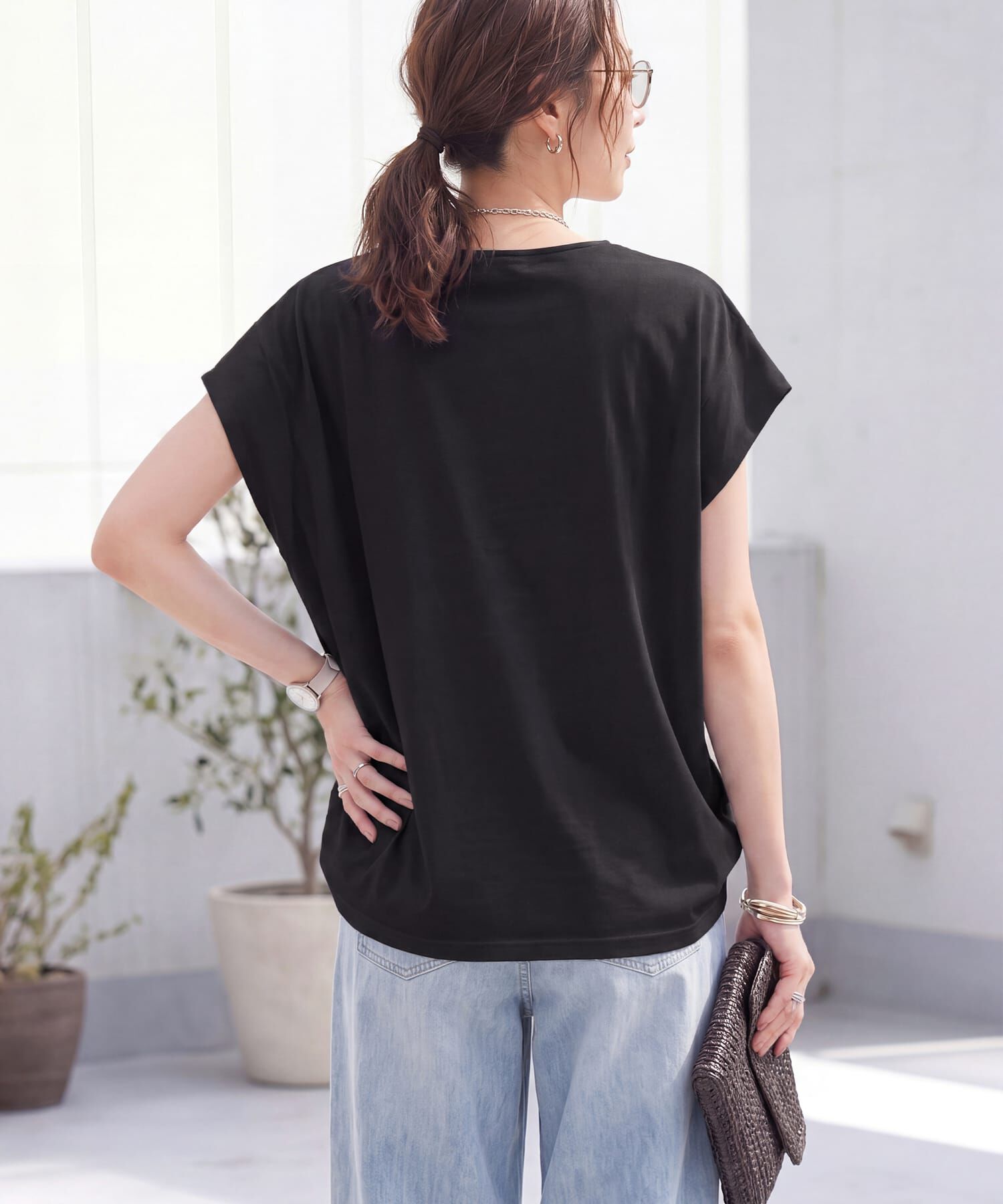 STYLE DELI「【ものづくりJAPAN】ディオラマ背面裾タックドルマンPO」|Tシャツ・カットソー|