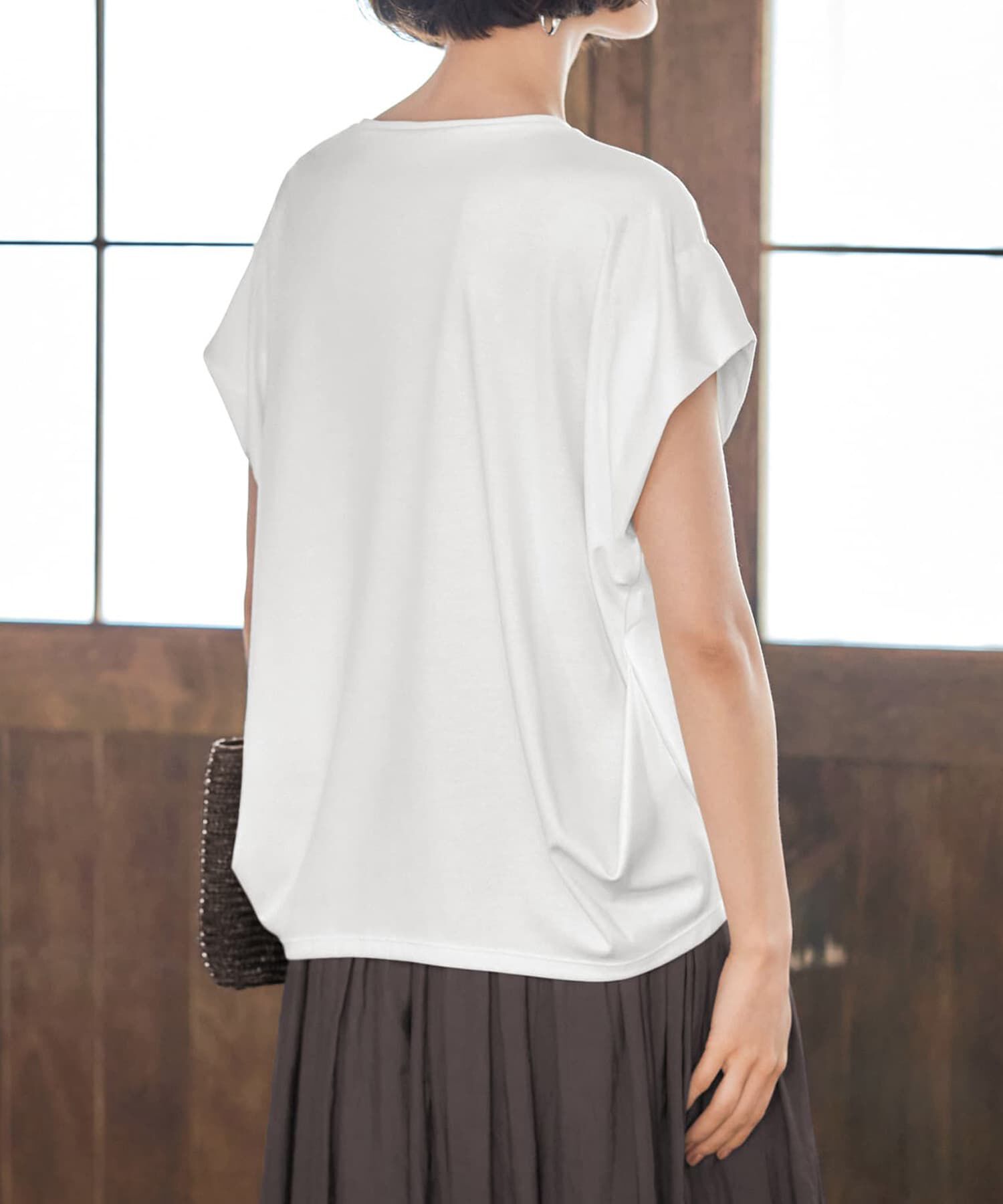 STYLE DELI「【ものづくりJAPAN】ディオラマ背面裾タックドルマンPO」|Tシャツ・カットソー|