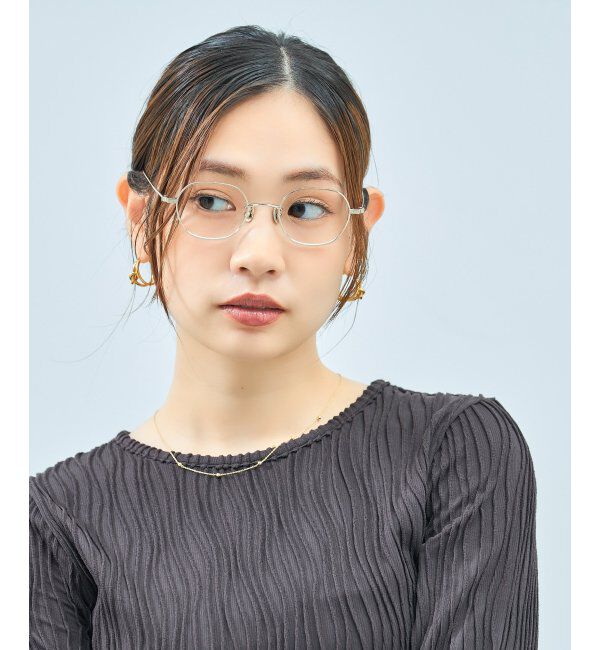  「Zoff｜UNITED ARROWS メガネ | [Stylish] チタン 伊達メガネ ユナイテッドアローズ   レンズ交換券付」|メガネ|