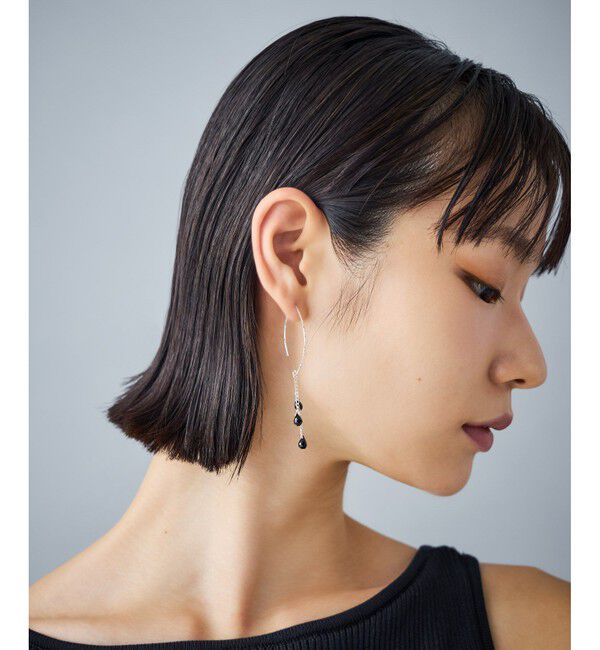 Jouete「ピアス ブラックスピネル」|ピアス|