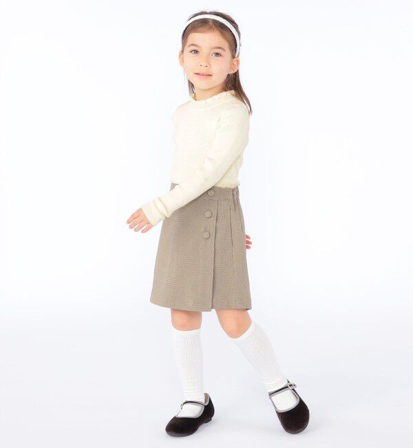 SHIPS KIDS「SHIPS KIDS:100～130cm / ラップ キュロット」|キュロット|