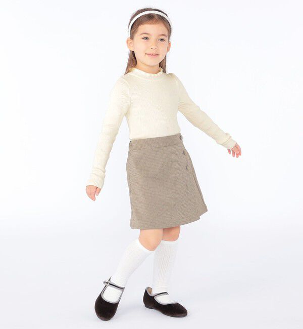 SHIPS KIDS「SHIPS KIDS:100～130cm / ラップ キュロット」|キュロット|