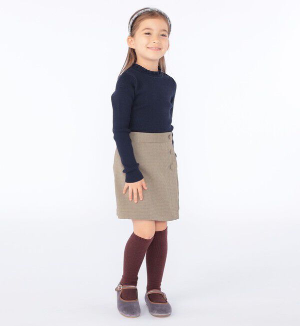 SHIPS KIDS「SHIPS KIDS:100～130cm / ラップ キュロット」|キュロット|