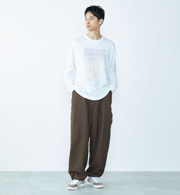 SHIPS「City Ambient Products: グラフィックプリント ロングスリーブTシャツ(ロンT)」|Tシャツ・カットソー|