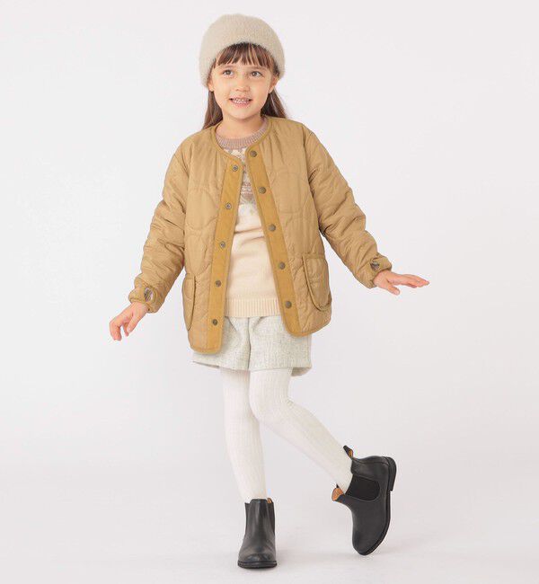 SHIPS KIDS「SHIPS KIDS:100～130cm / ツイード タック キュロット」|キュロット|